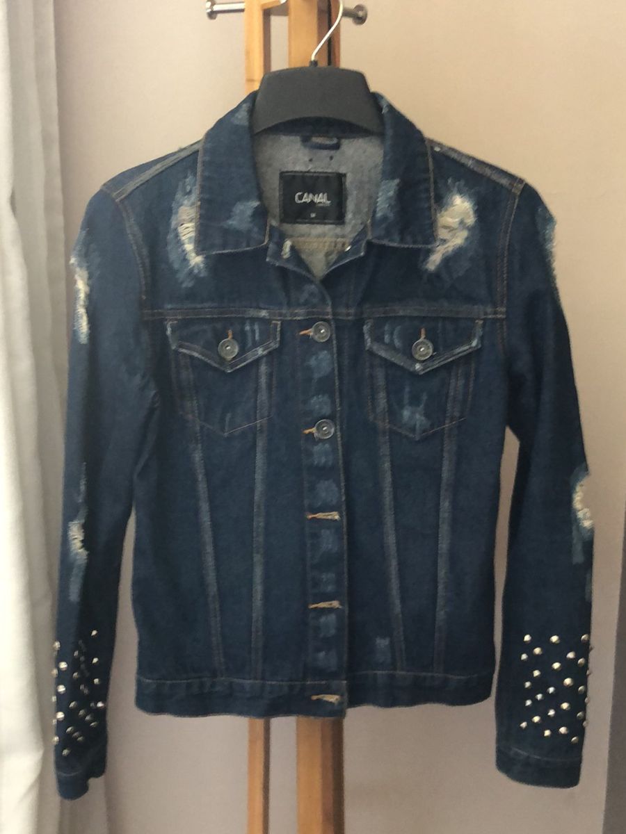 jaqueta jeans canal