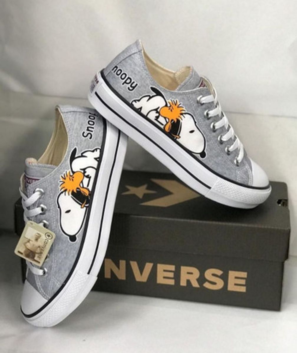 all star cinza cano baixo