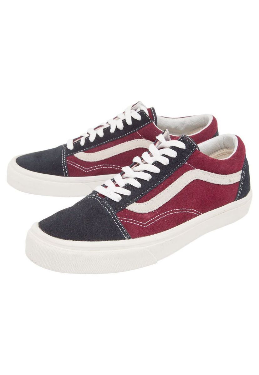 vans old skool preto e vermelho