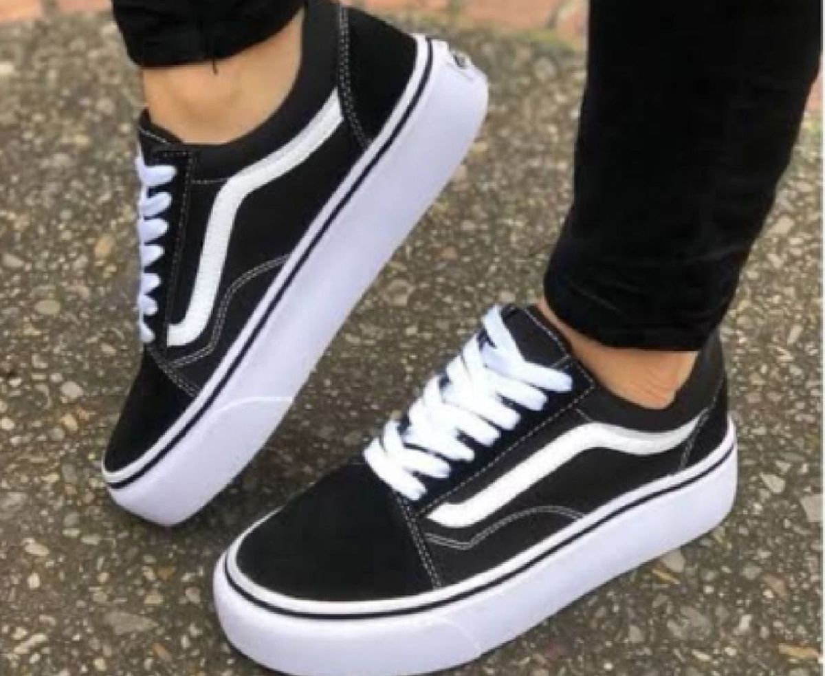 vans preto botinha