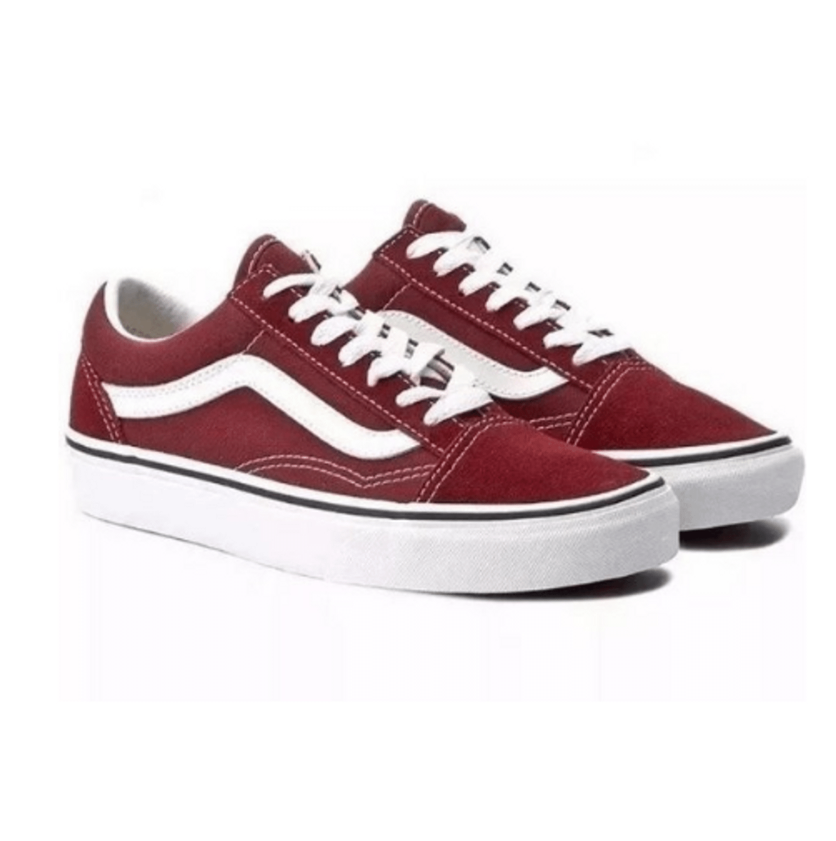 vans old skool vermelho e branco