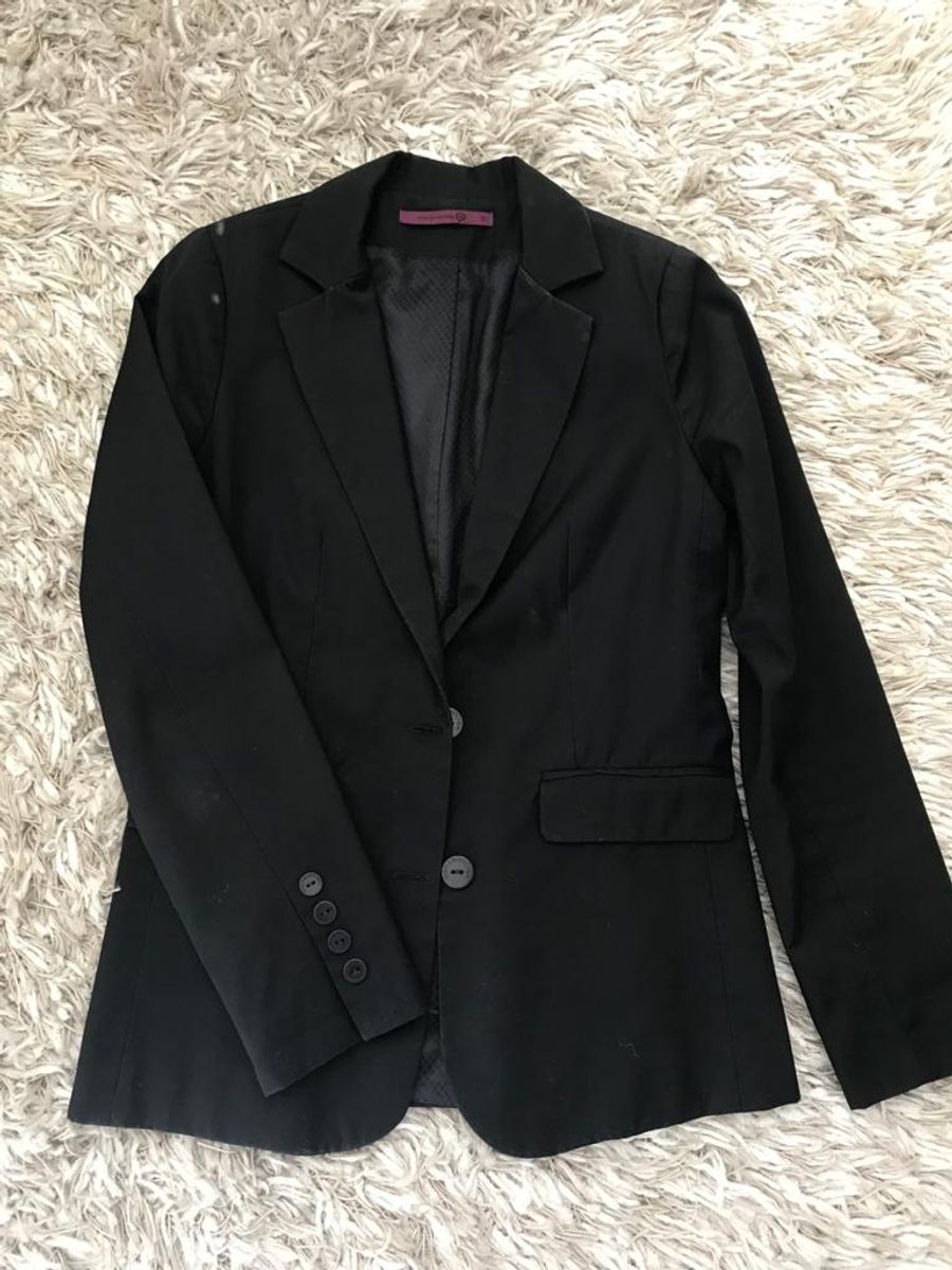 blazer preto feminino c&a
