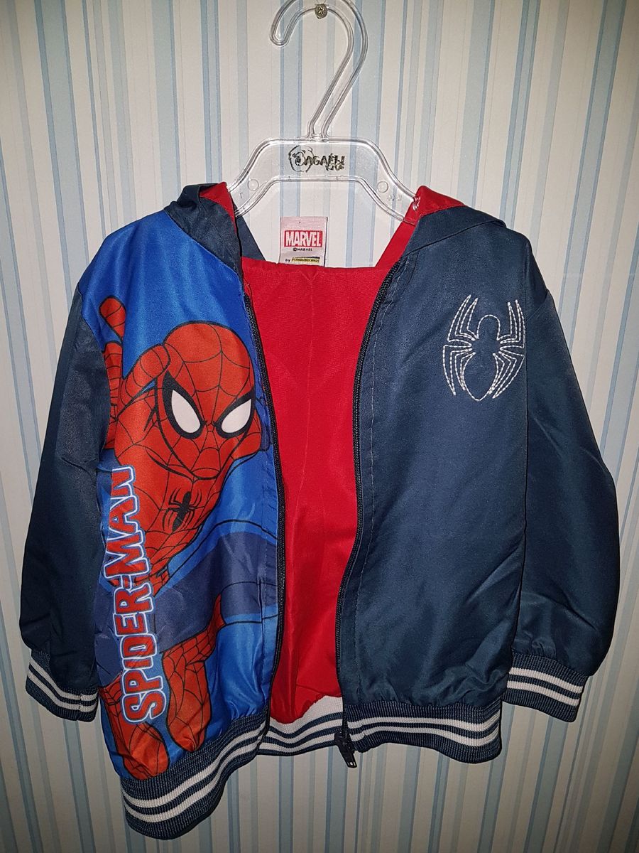 casaco infantil homem aranha