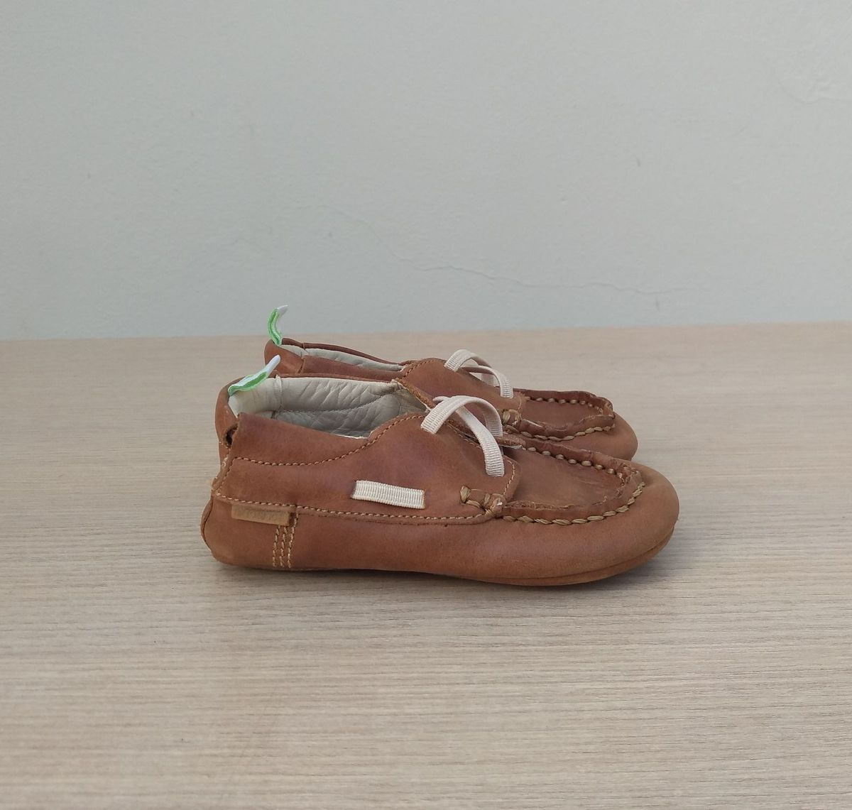 mocassim infantil couro