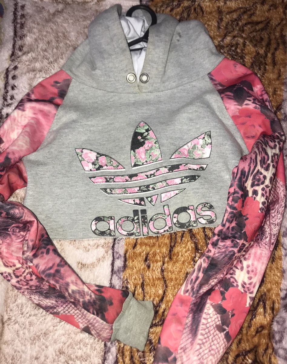 moletom adidas feminino floral