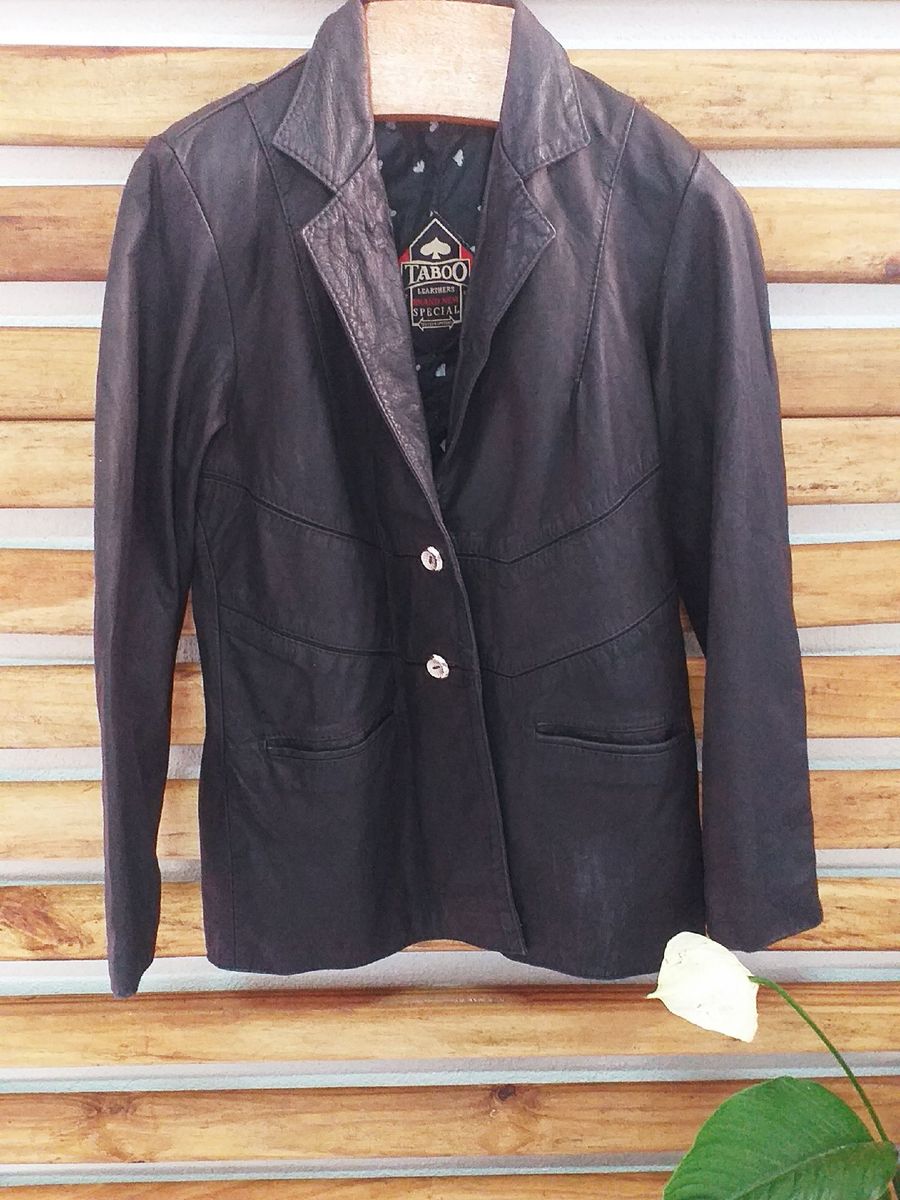 jaqueta de couro taboo