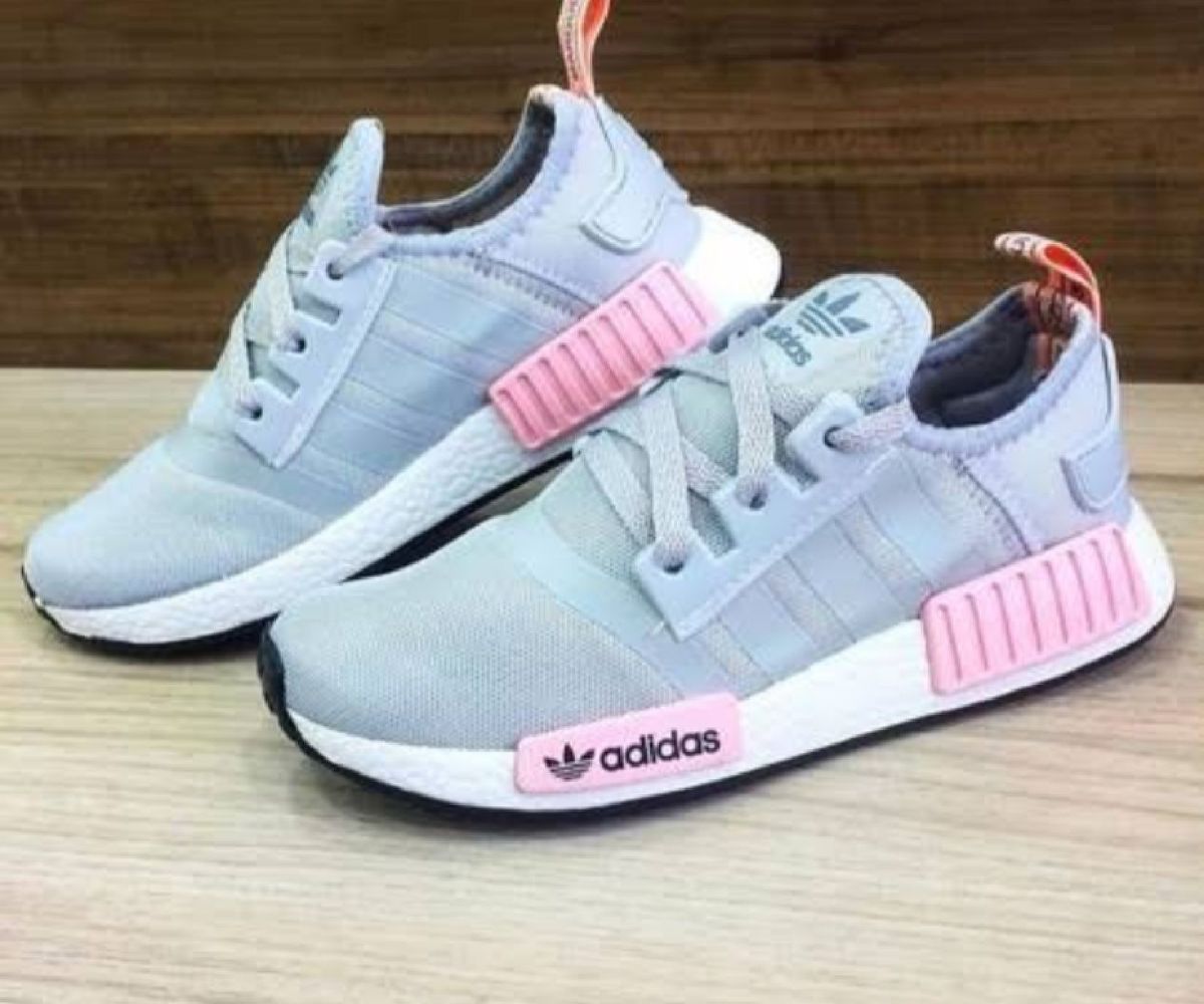 adidas nmd cinza com rosa