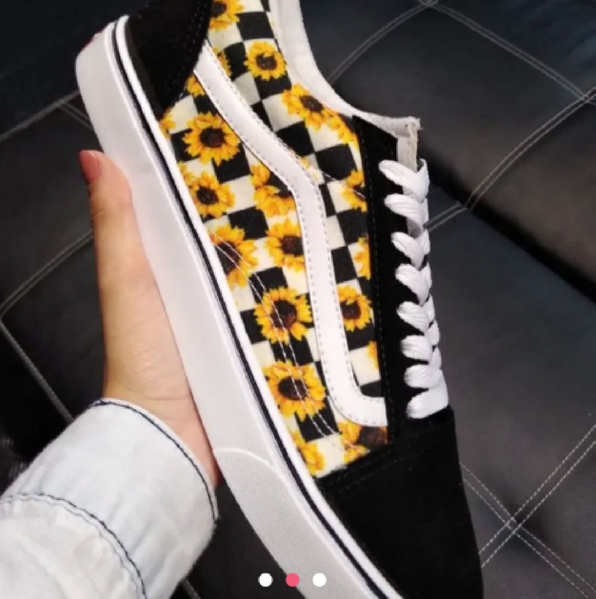 tenis vans old skool girassol