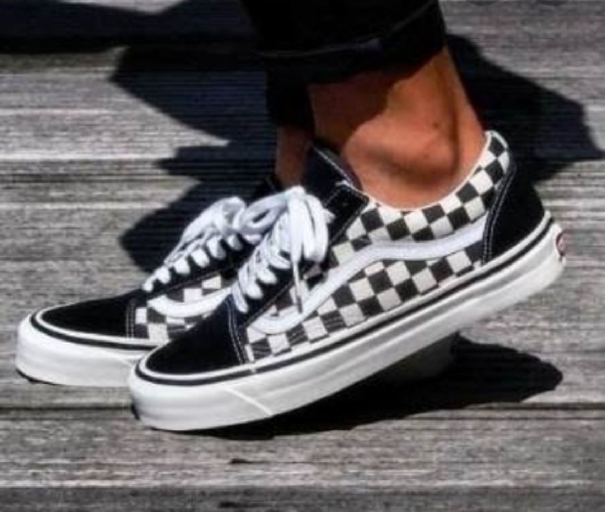 vans feminino xadrez