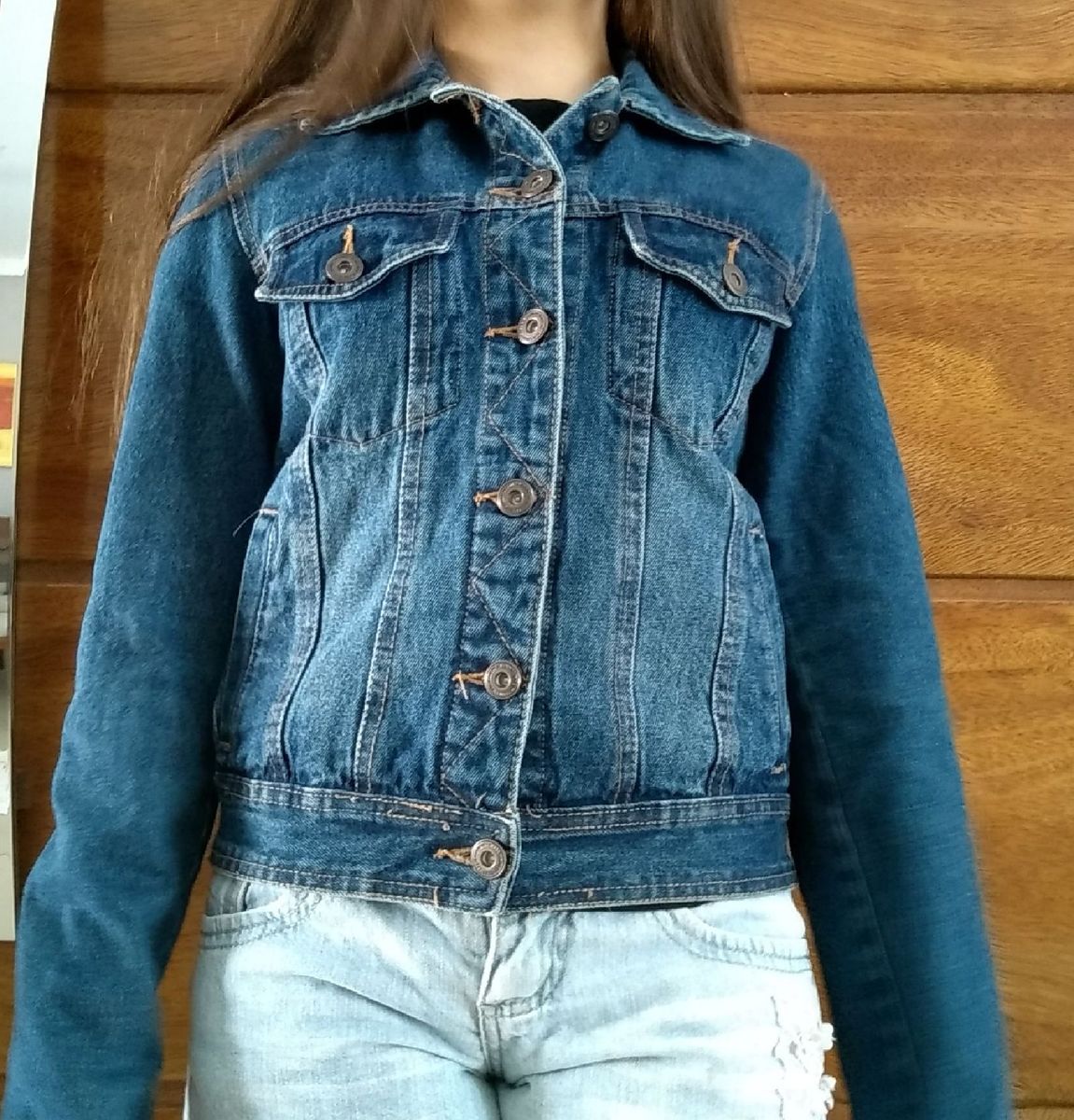 riachuelo blusa jeans feminina