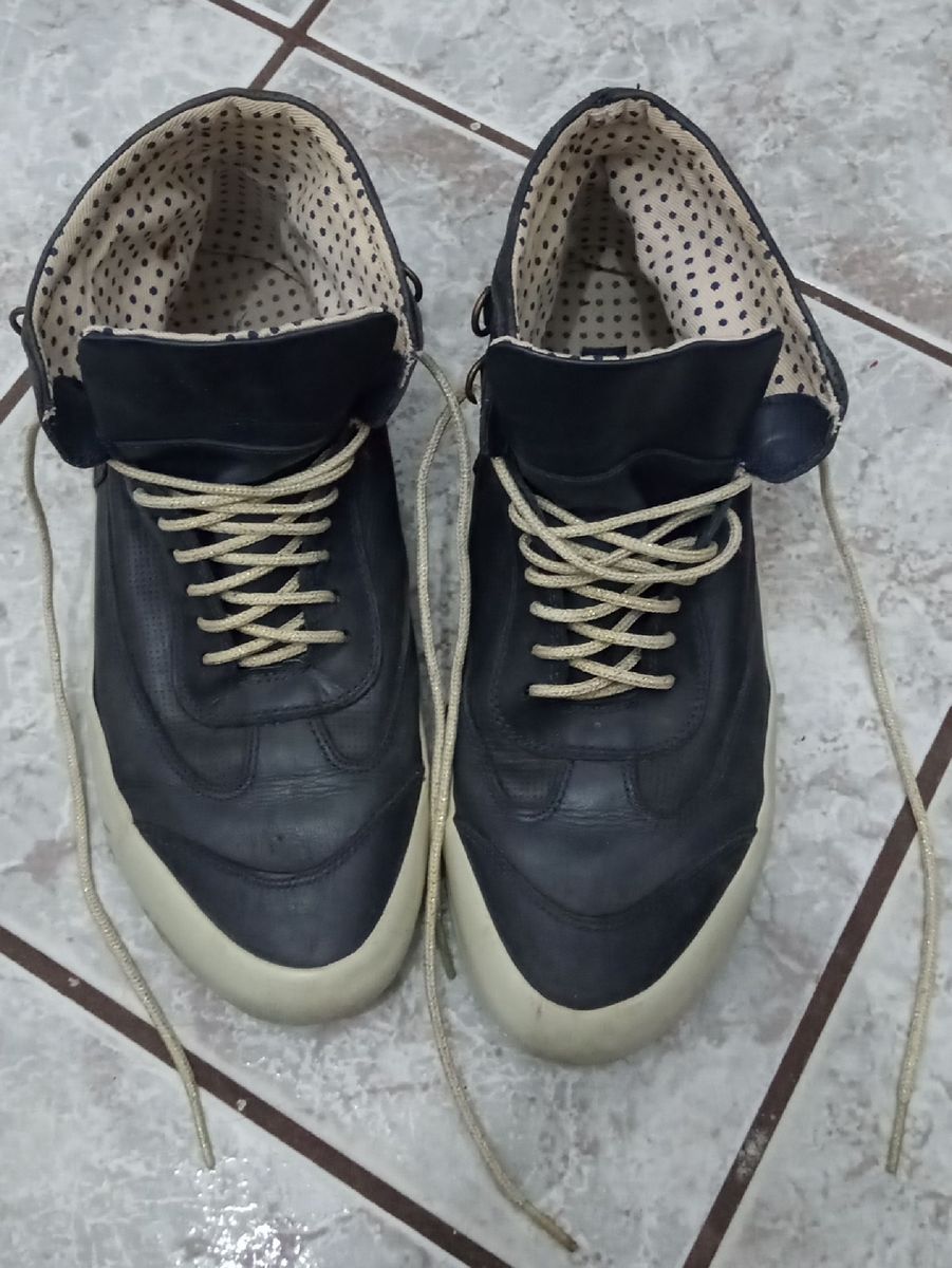 tenis cano alto azul marinho