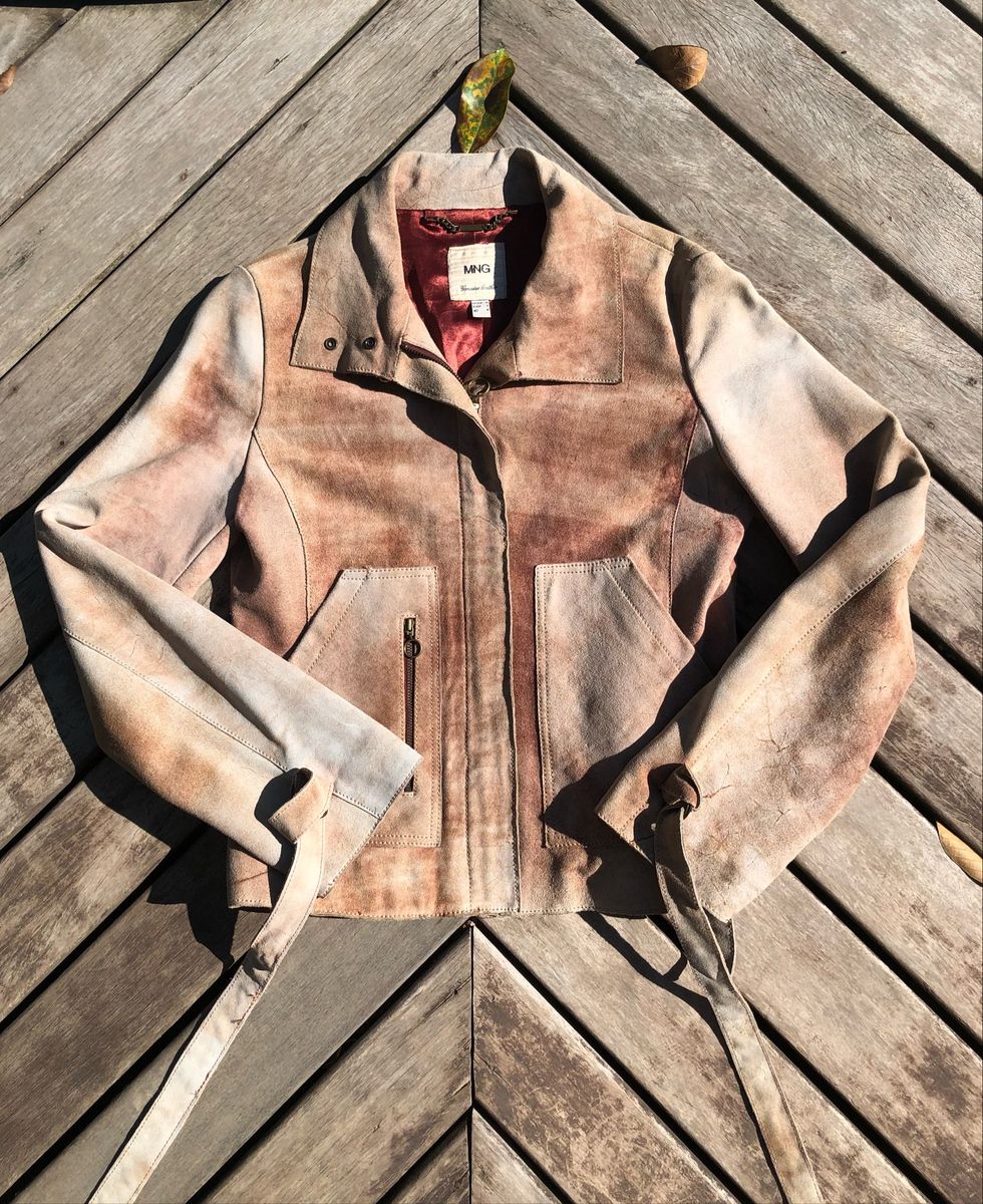 jaqueta de couro feminina legitima