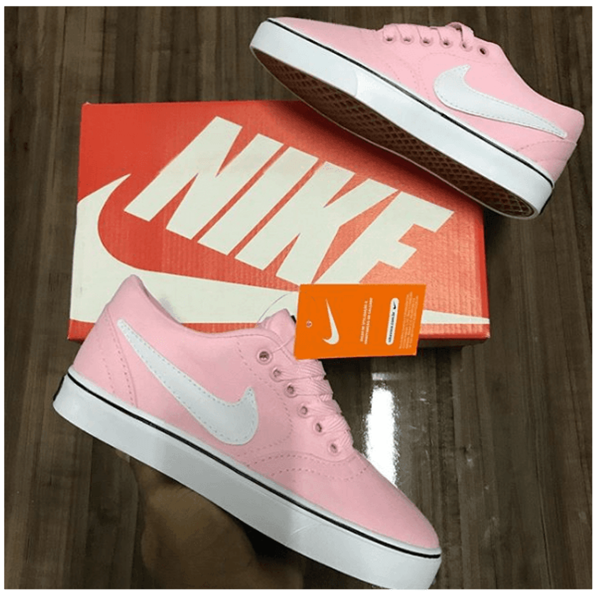 tenis nike sb rosa bebe