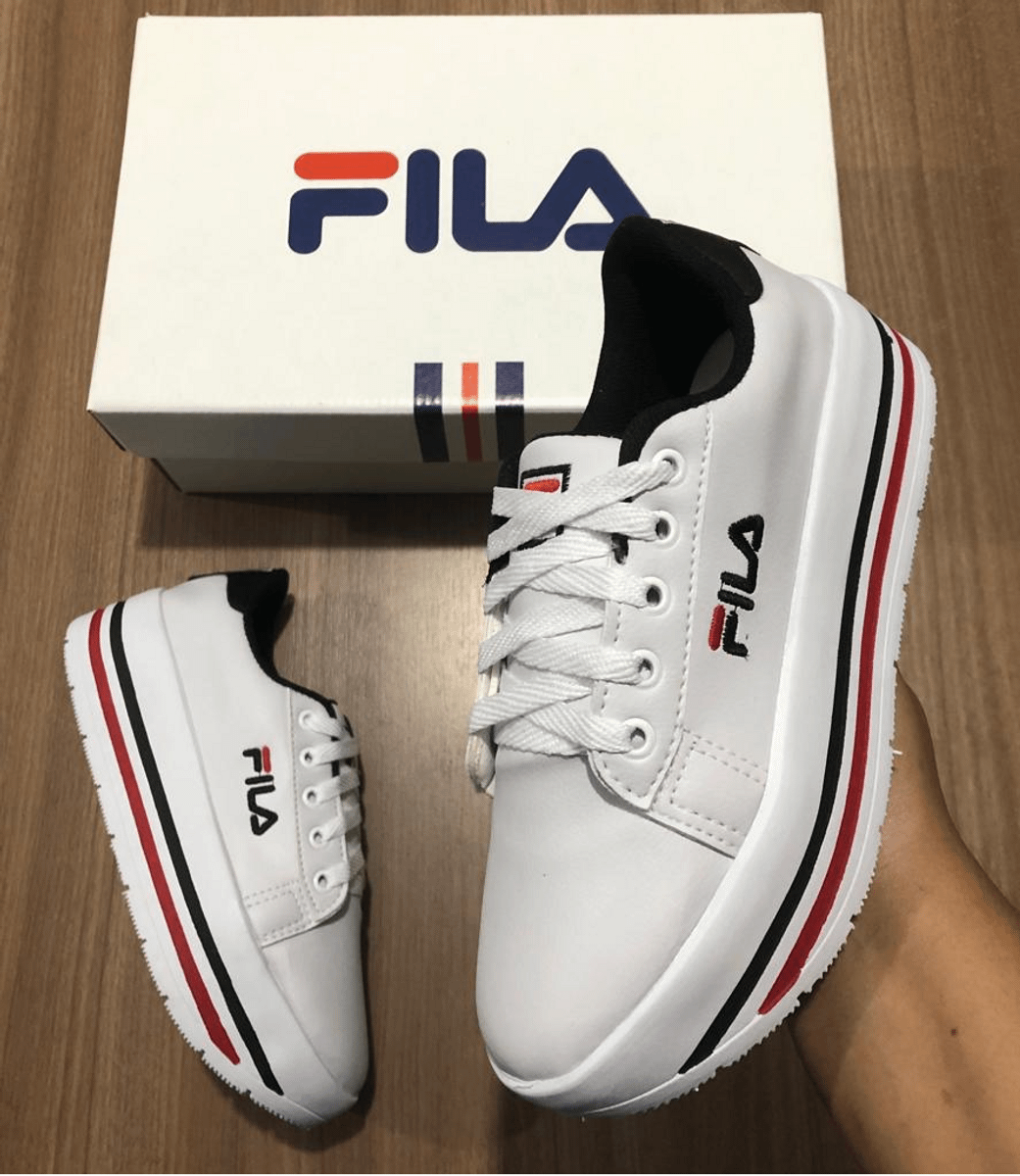 tenis fila feminino plataforma