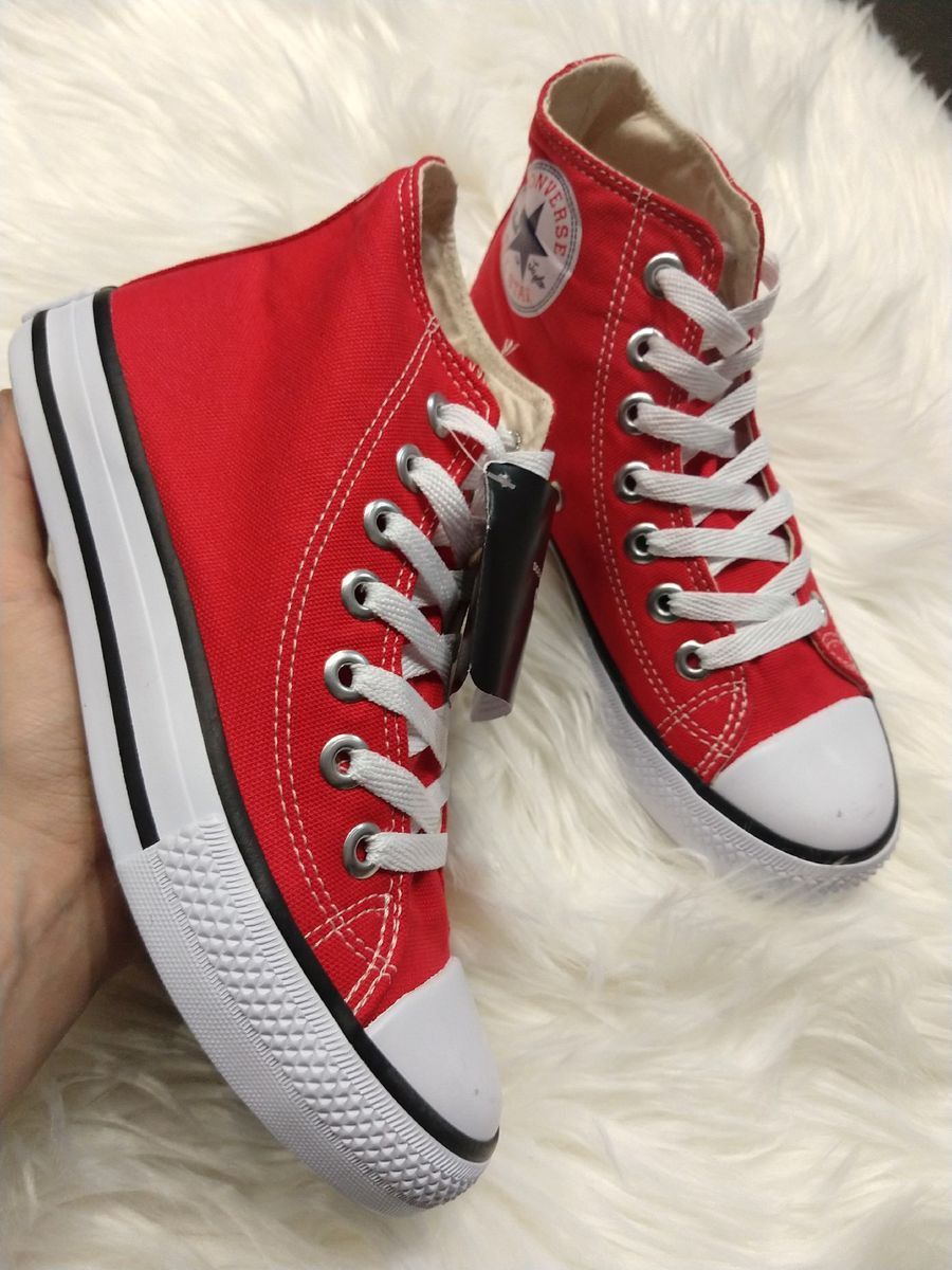 all star vermelho botinha