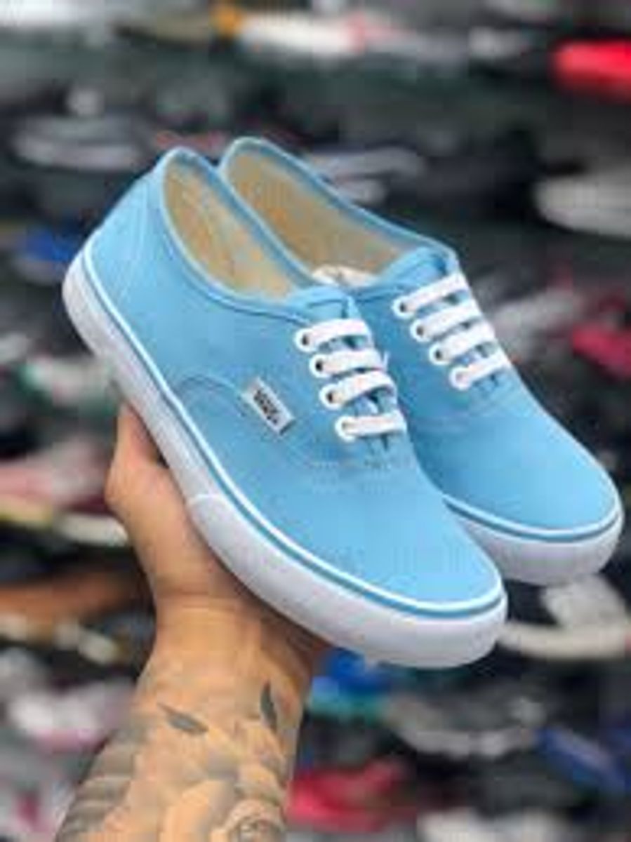 tenis vans azul bebe