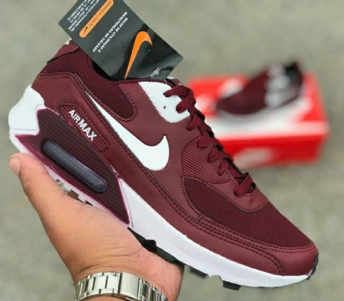 nike air max 90 bordo