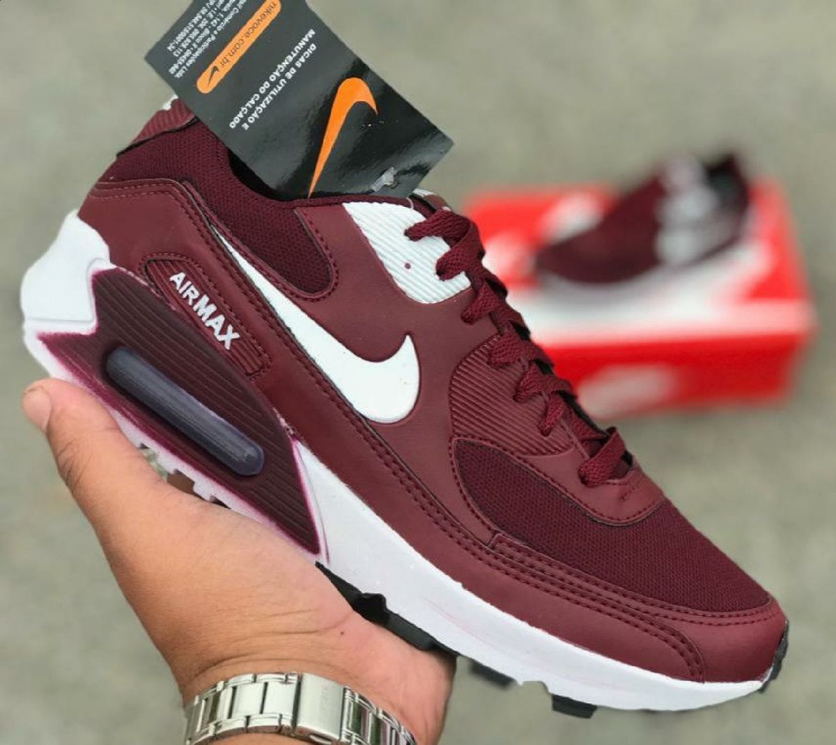 nike air max 90 bordo