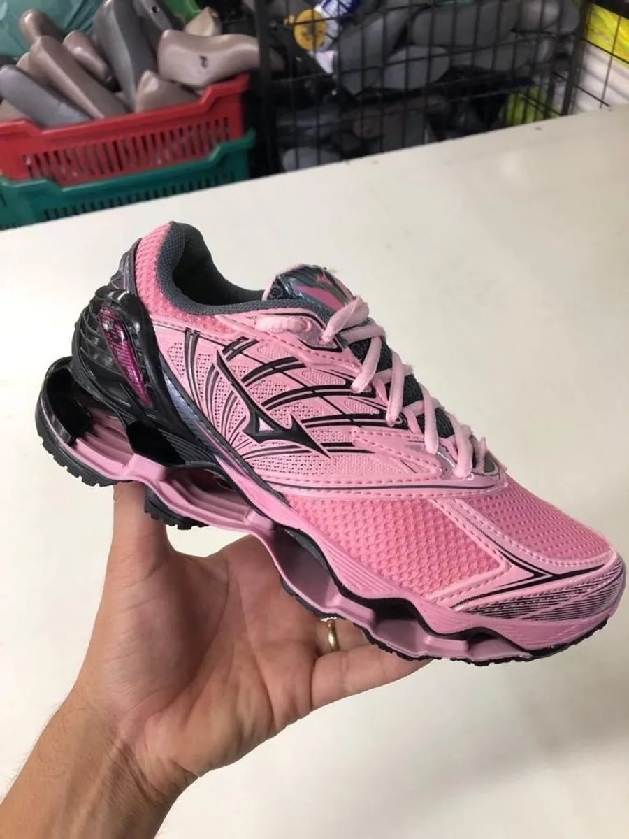 mizuno prophecy 8 preto e rosa