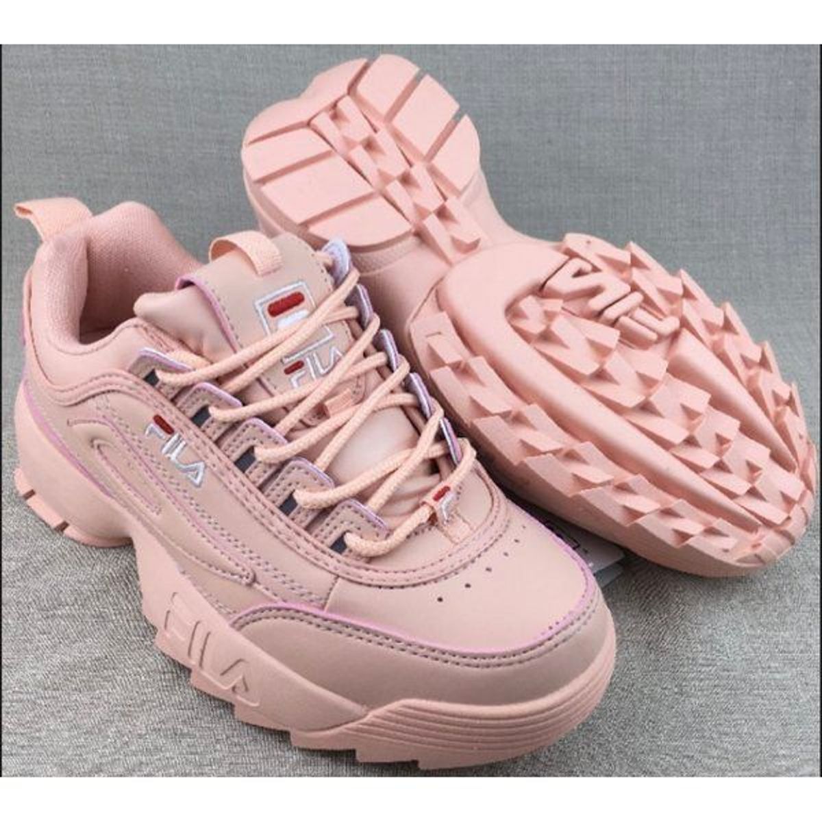 tenis fila disruptor nude