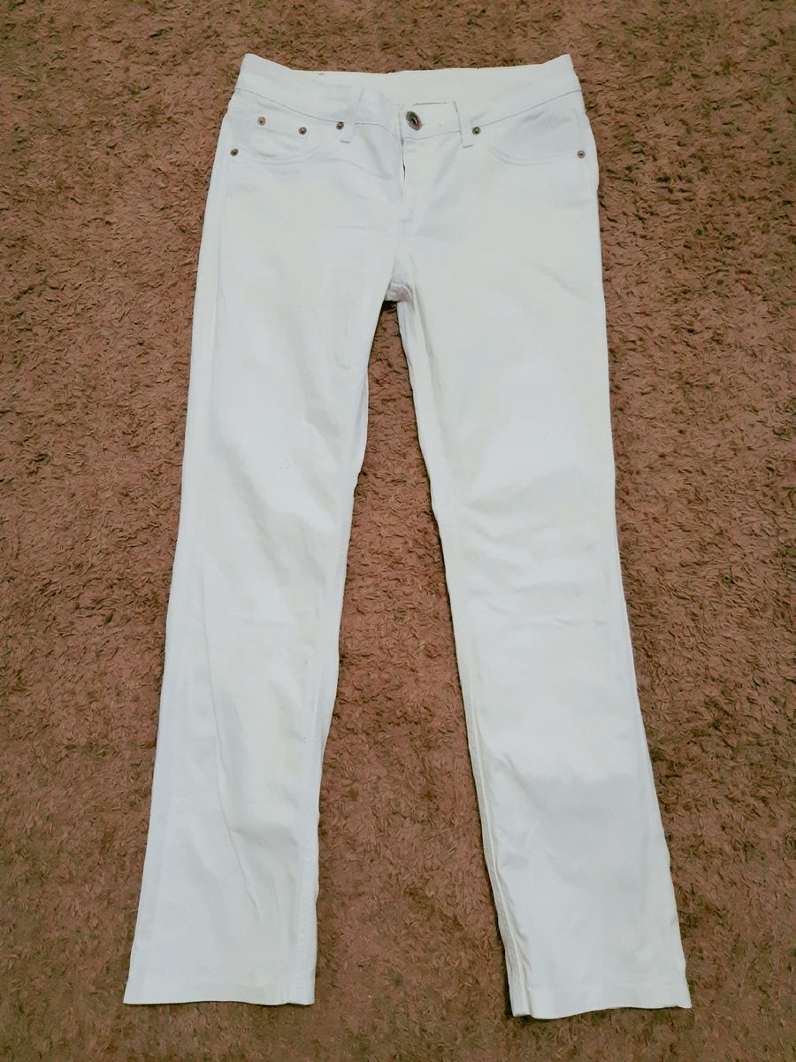 calça branca feminina damyller