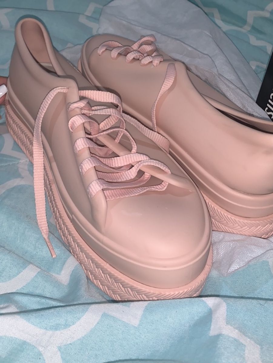 tenis melissa plataforma rosa