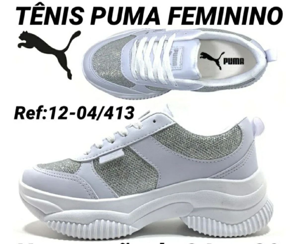 tenis puma feminino brilhoso