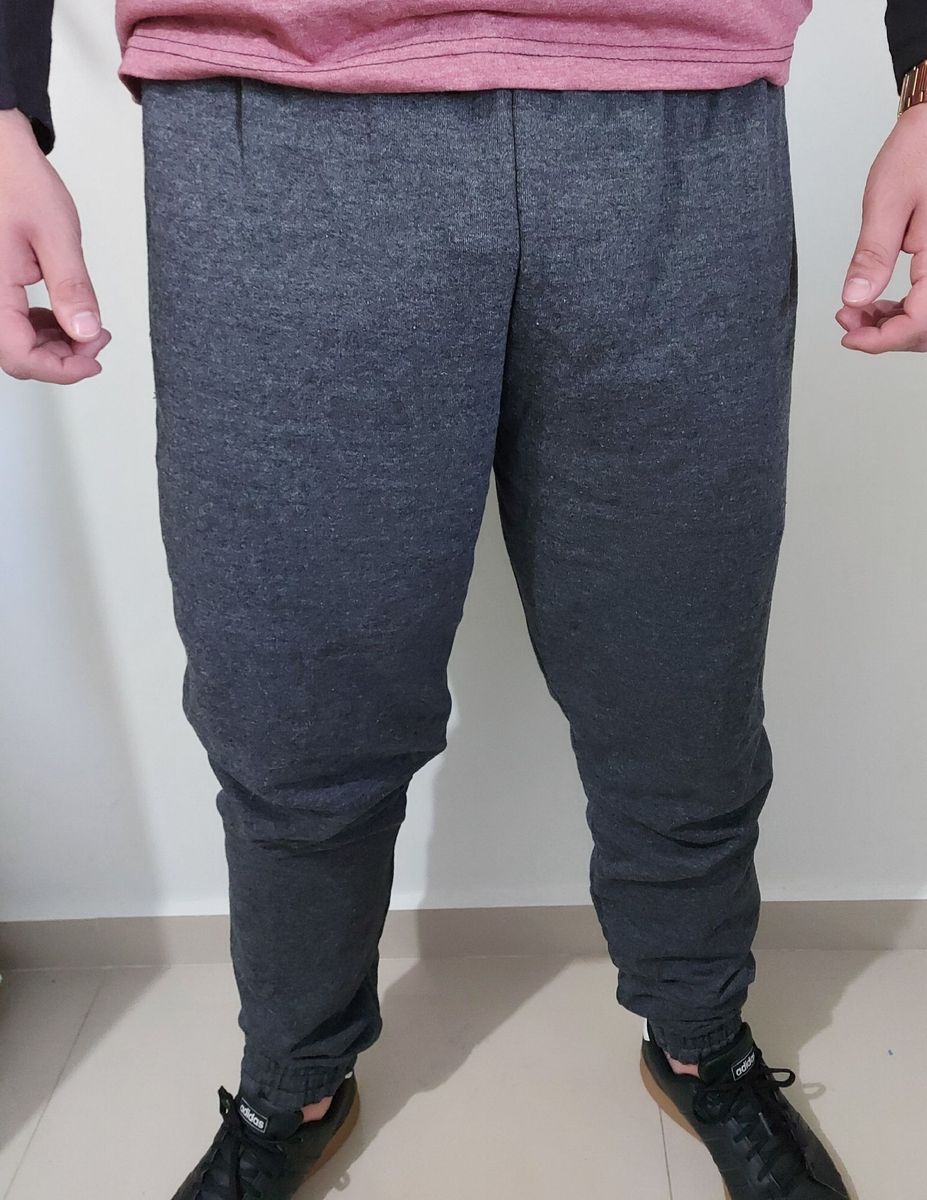 calça com ribana masculina