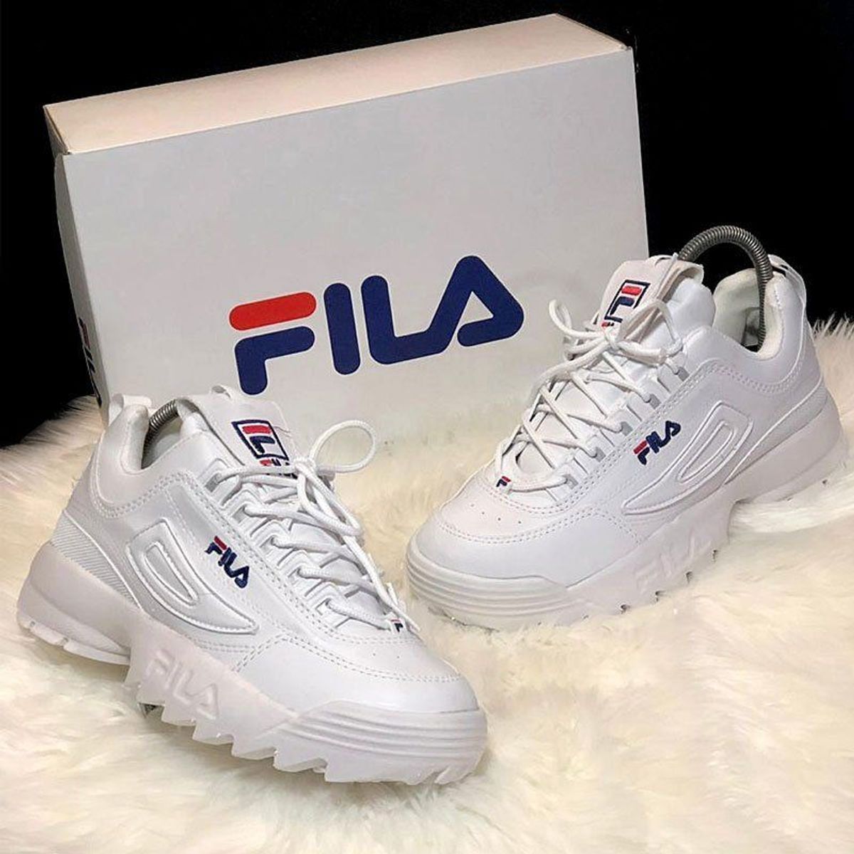 tenis fila disruptor feminino branco
