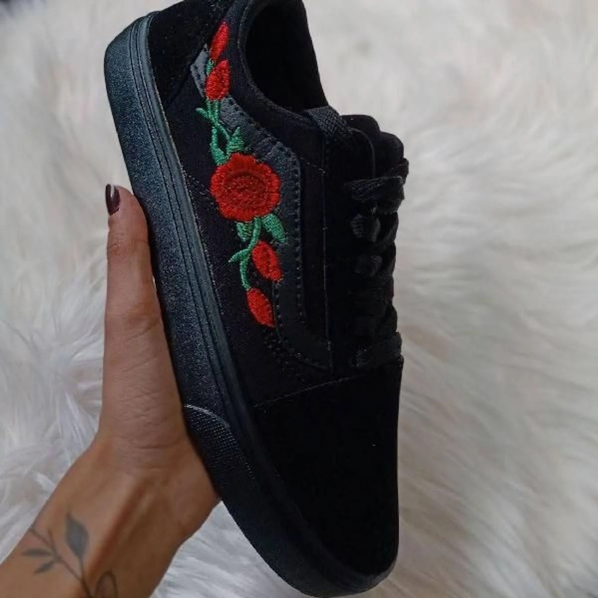 tênis vans old skool lux floral