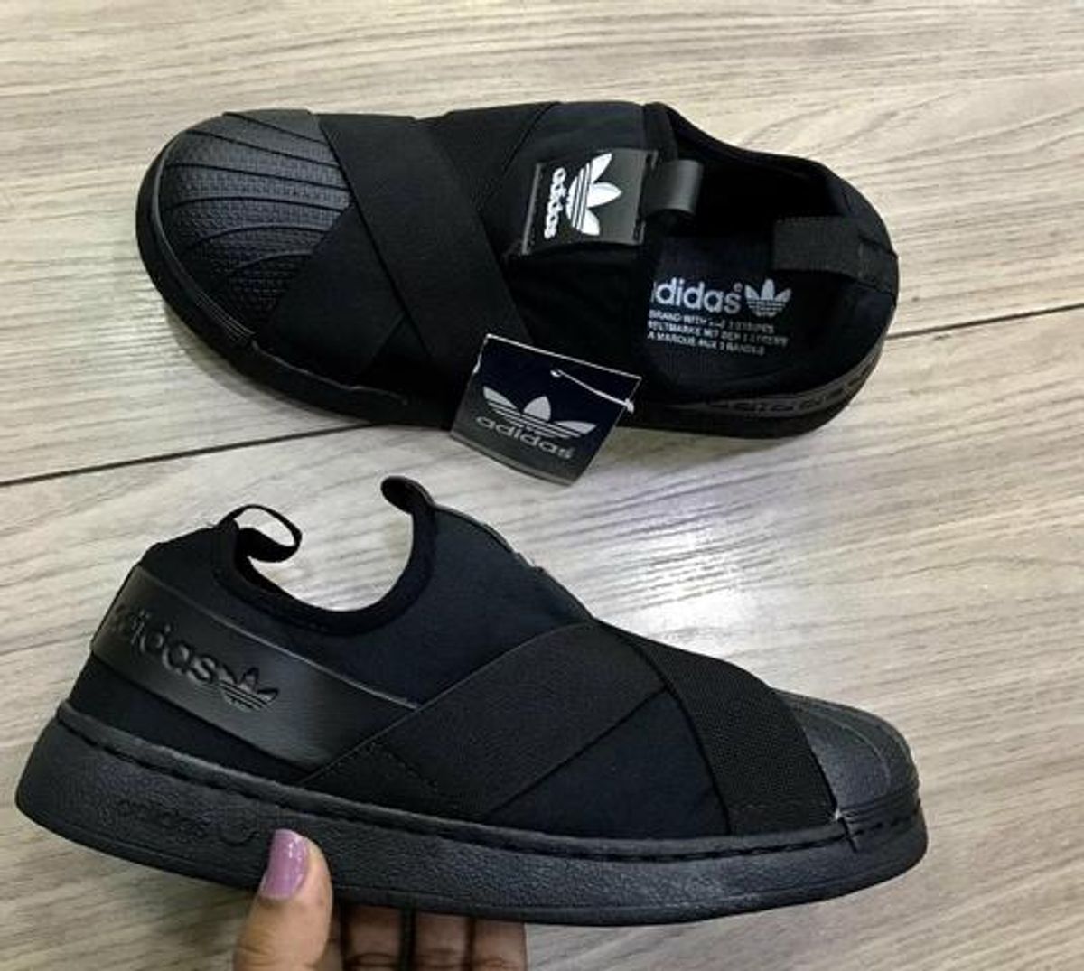 adidas slip on preto netshoes