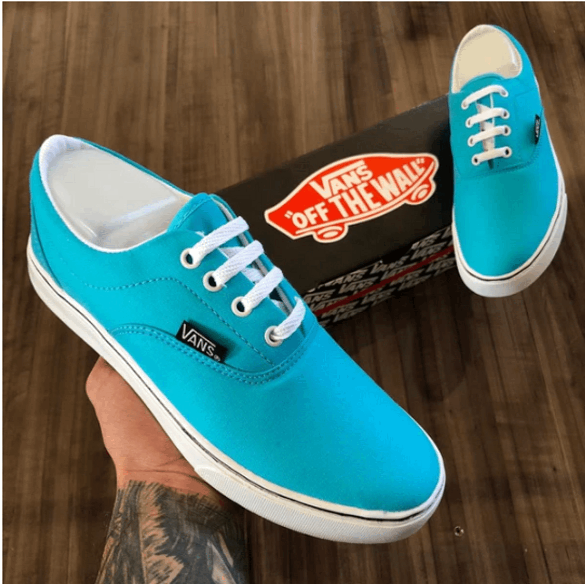 vans feminino azul