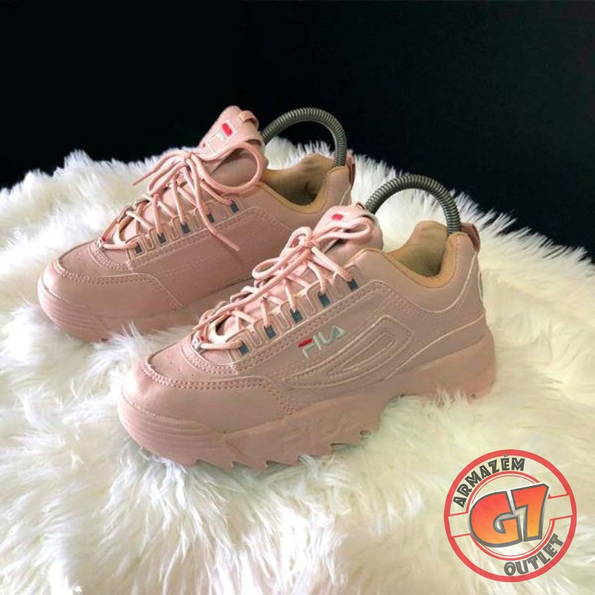 tenis fila disruptor nude