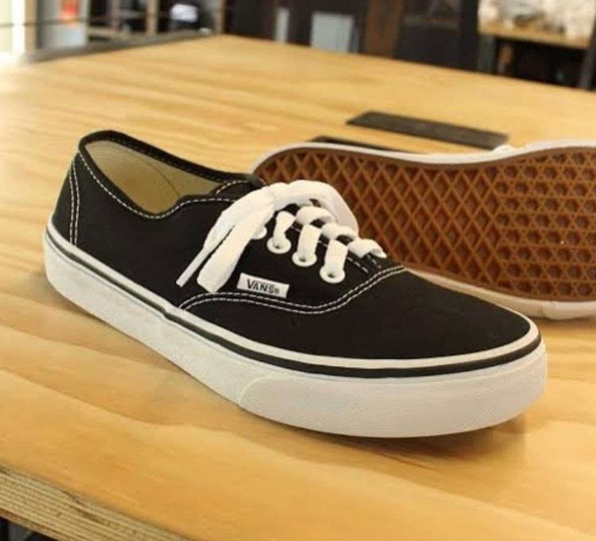 vans authentic feminino preto