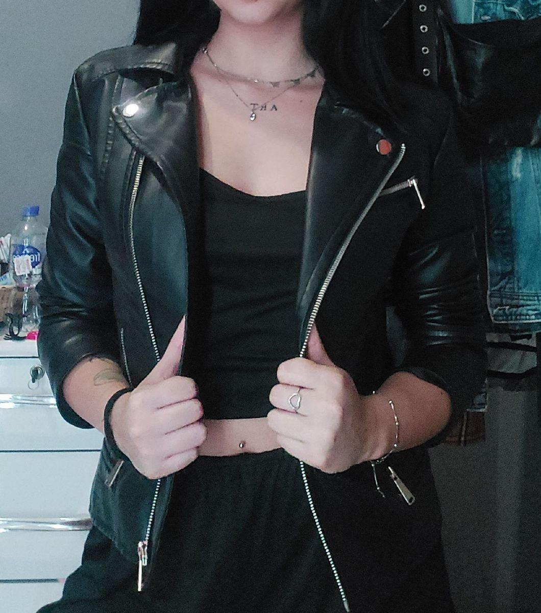 renner jaqueta couro feminina