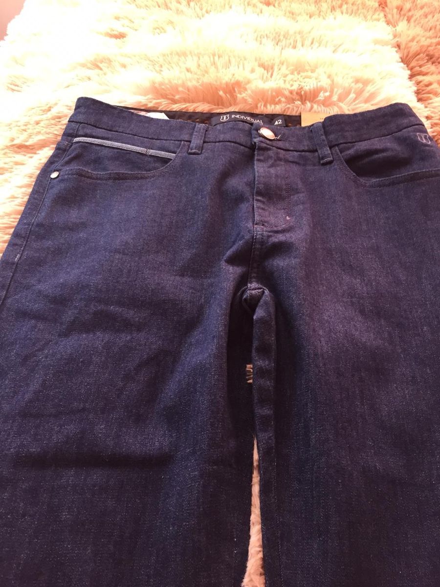 calça jeans individual masculina