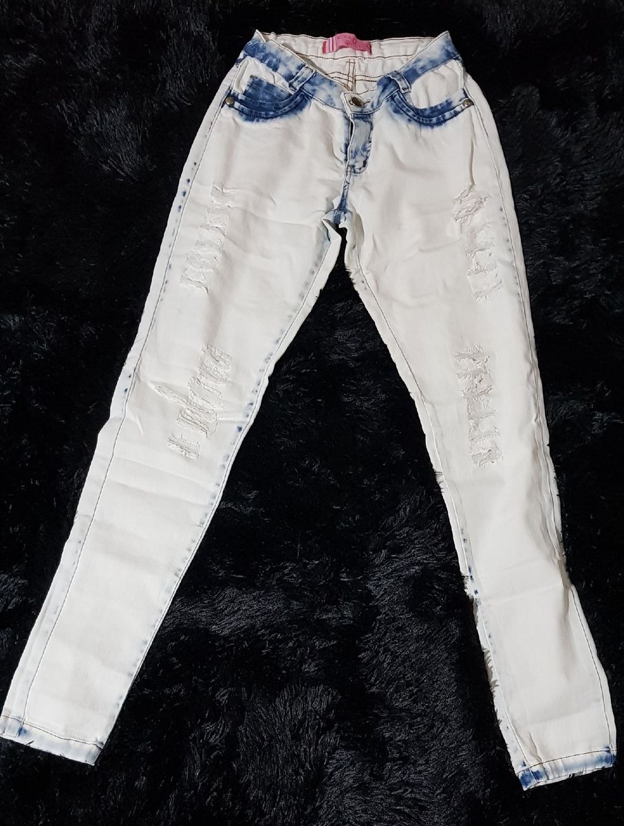 calça jeans rosa shock