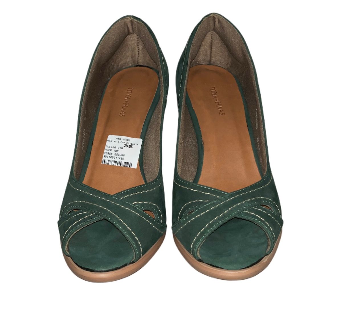 sapato feminino verde escuro