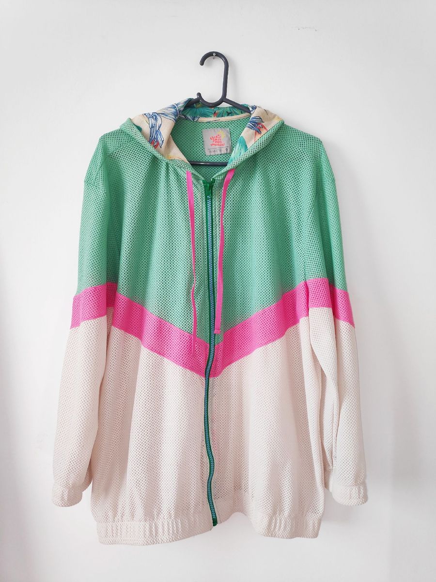 jaqueta transparente renner