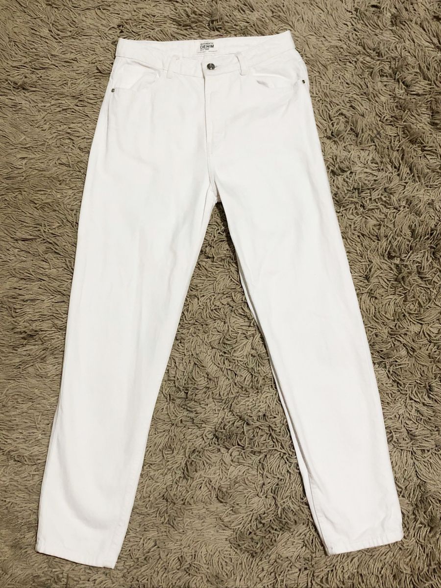calça branca zara feminina