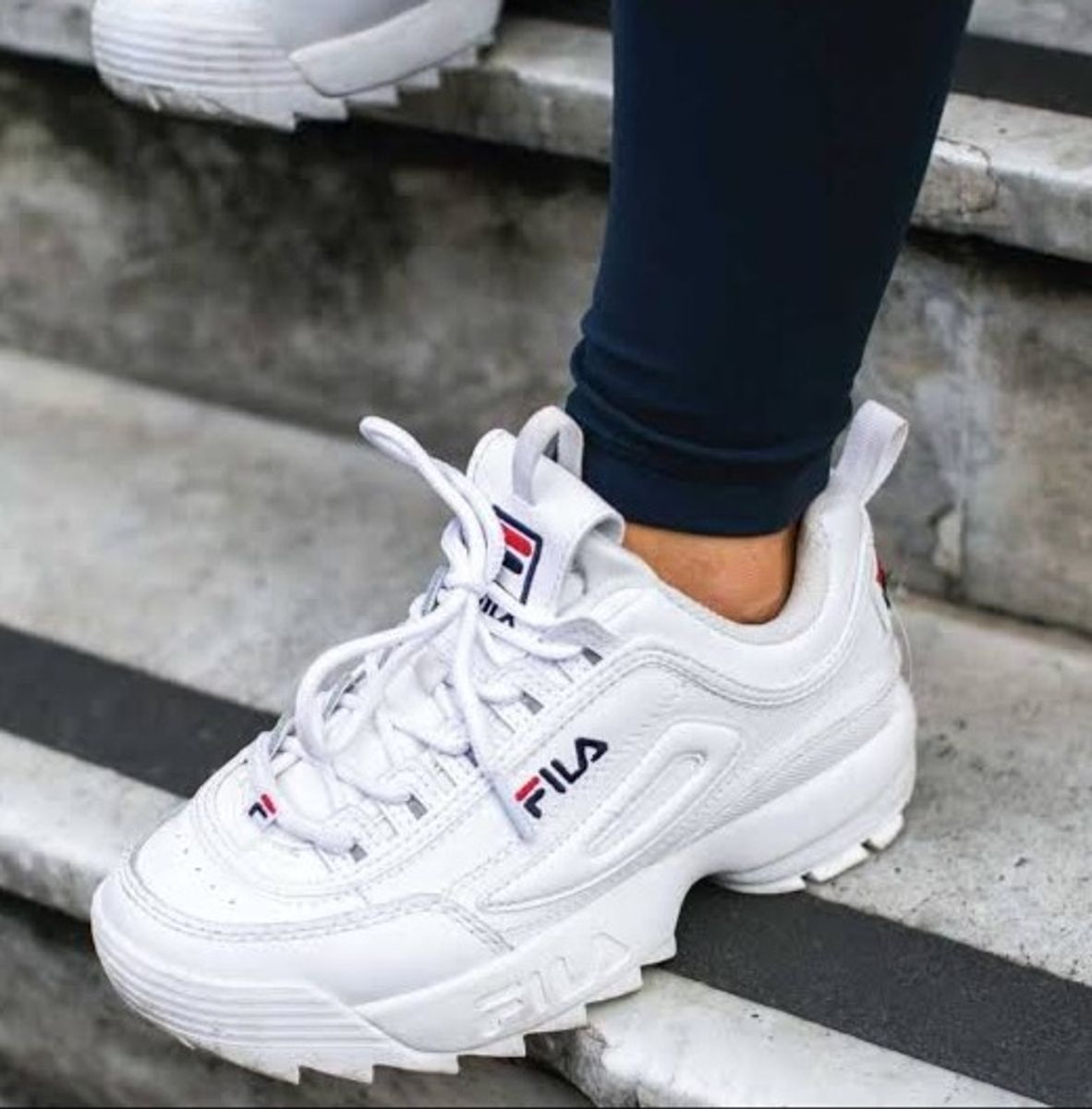 tenis fila disruptor é confortavel