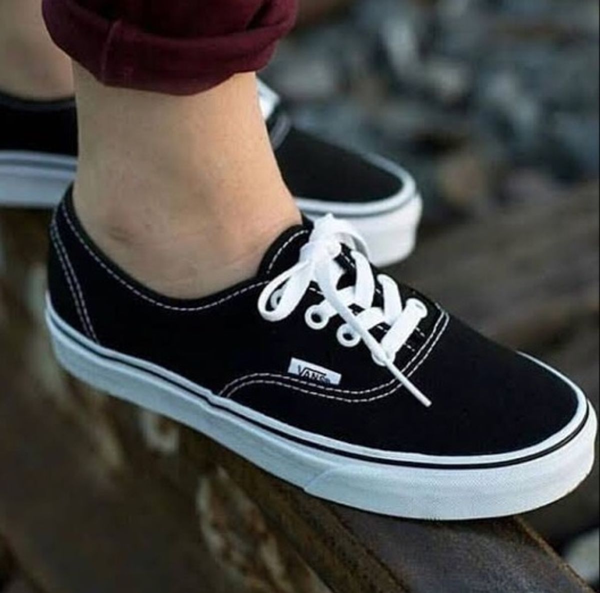 Vans preto hot sale netshoes