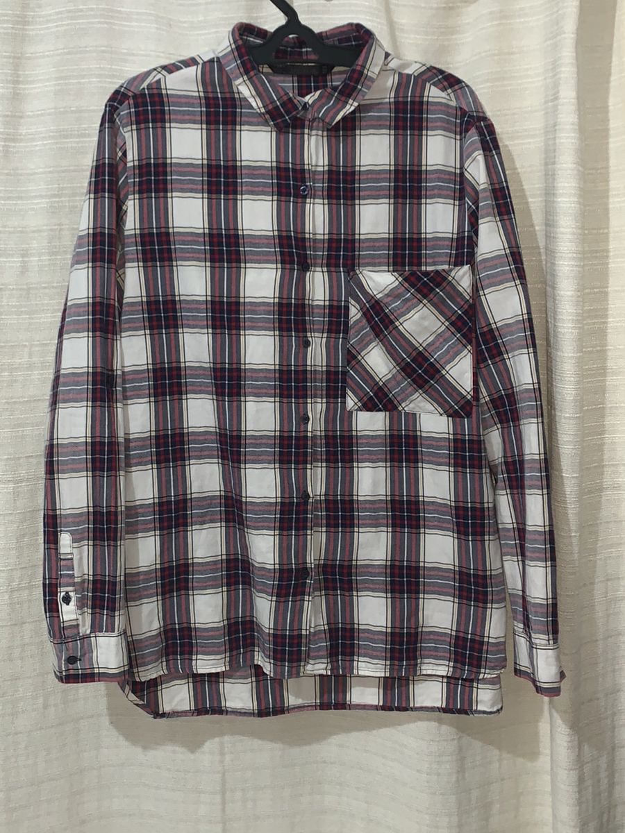 camisa xadrez zara feminina