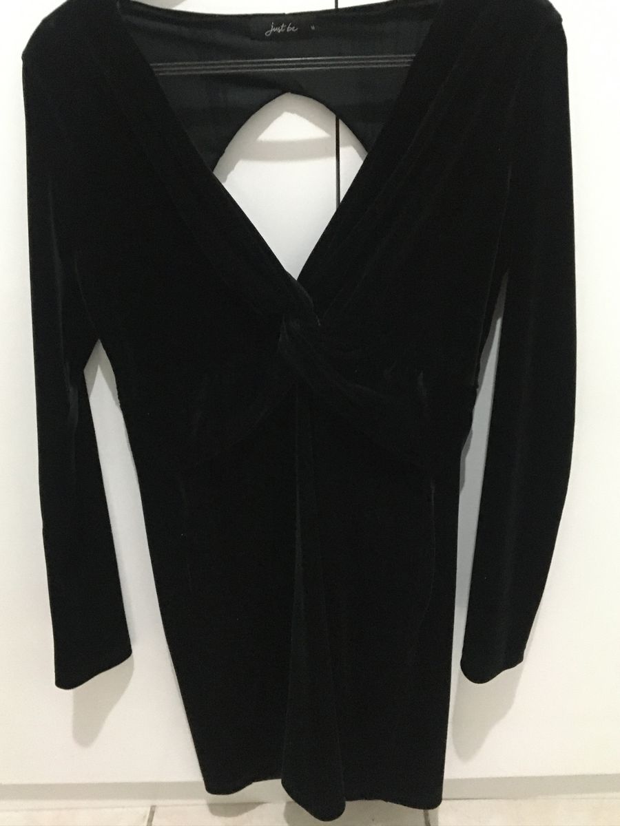 vestido veludo manga longa renner