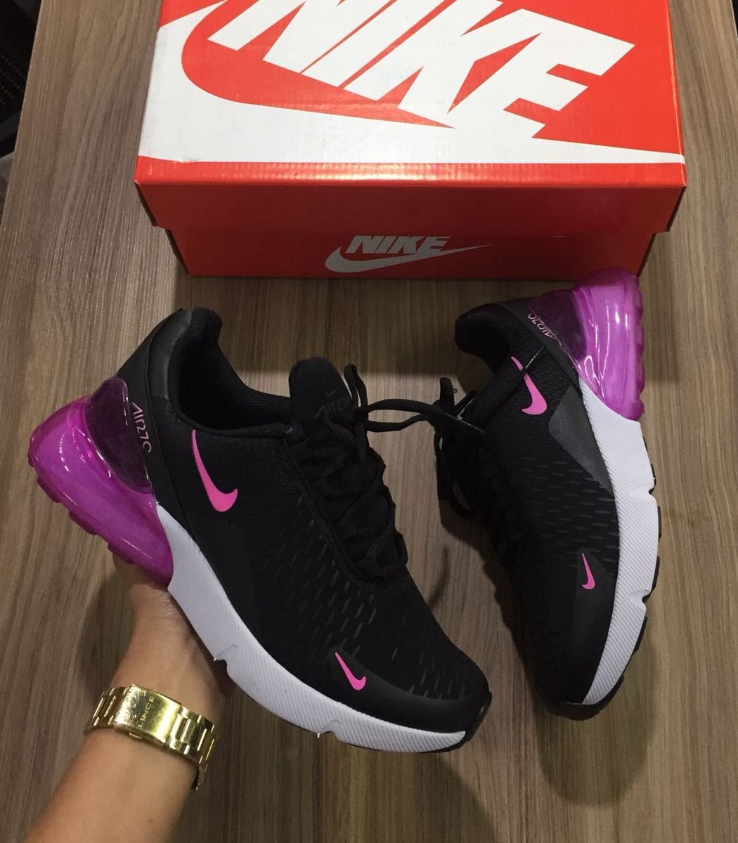 nike air max feminino rosa e preto