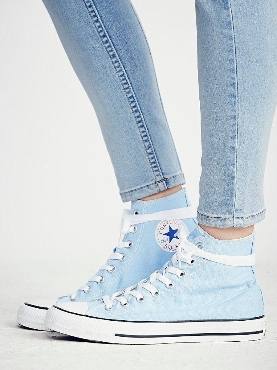 all star azul cano alto