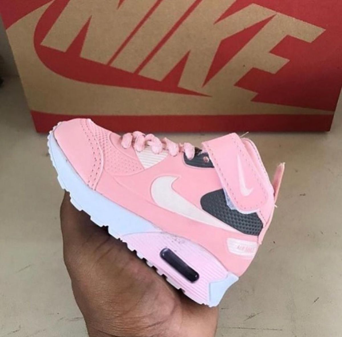 air max 90 feminino rosa bebe