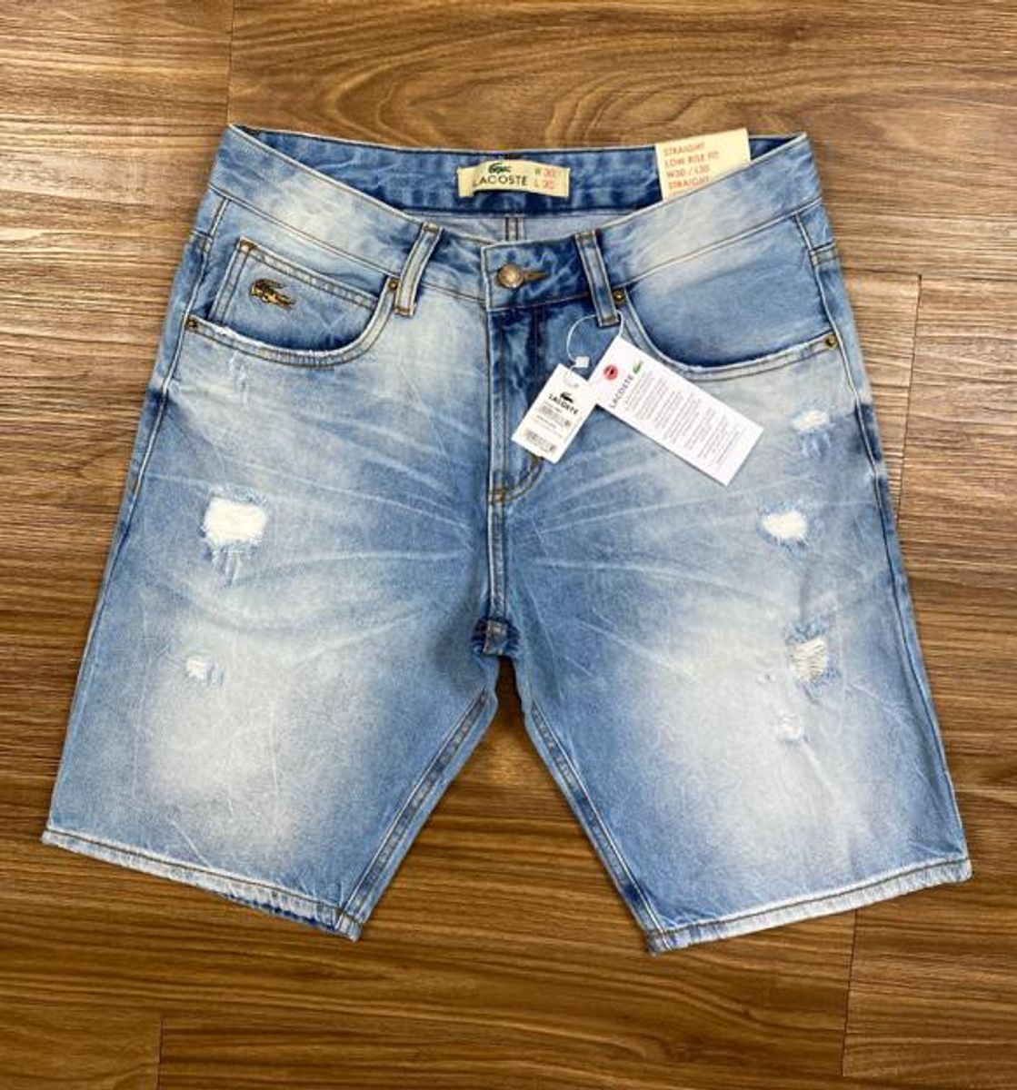 bermuda jeans da lacoste