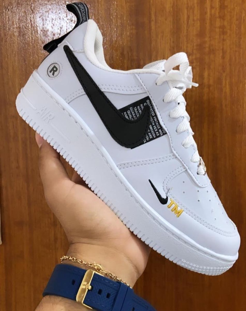 air force preto com listra branca