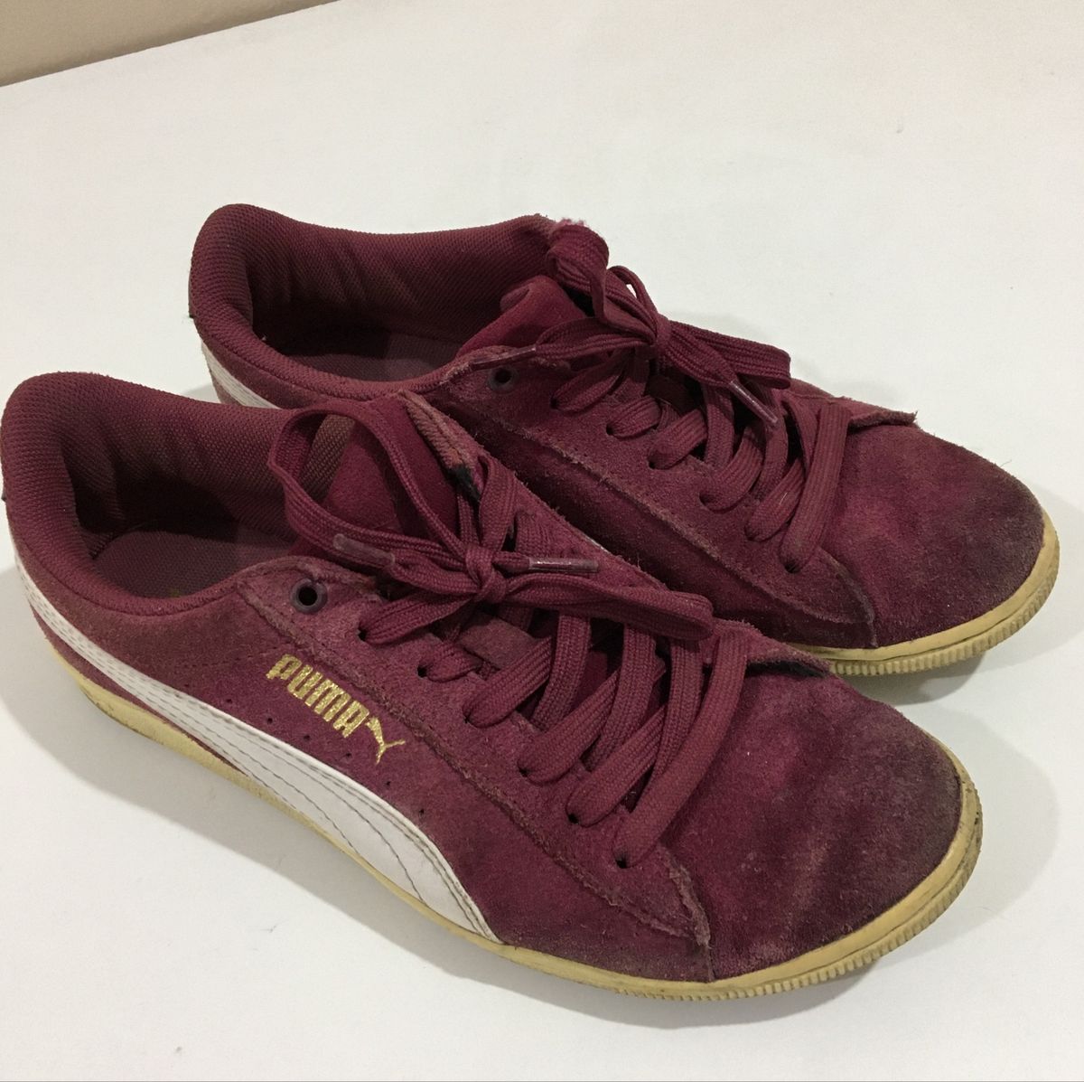 puma suede vinho feminino